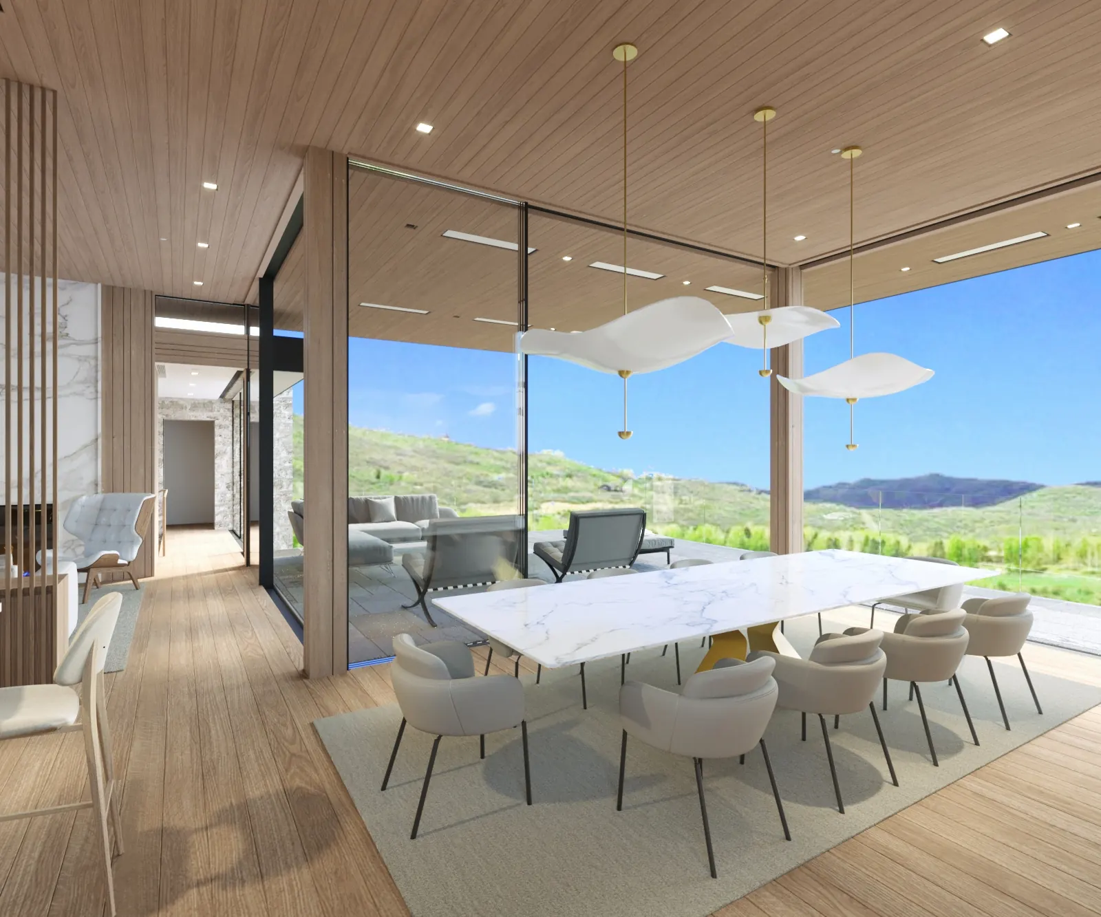 Full Deck. Aspen Lodge. Interior design by HAR Design Studio, 3D visualization by Rendimension.